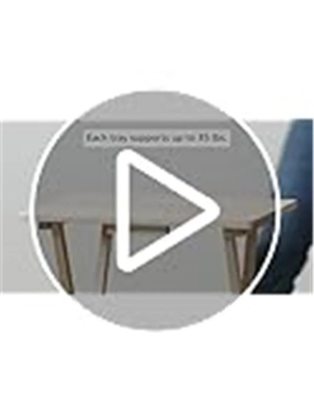 Classic Foldable TV Dinner Tray Table with Storage Rack, 14.6 L x 19 W x 26 H in